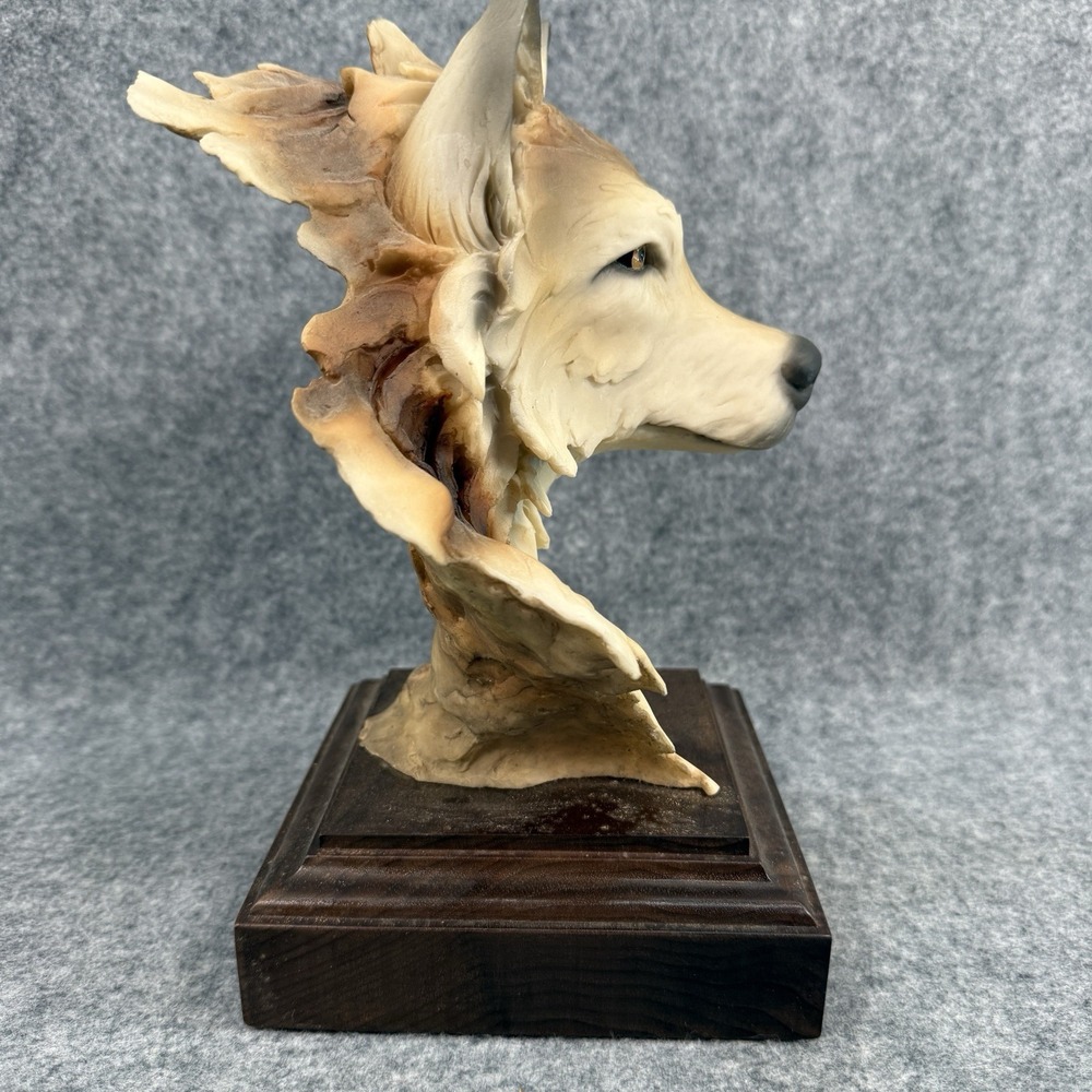Vintage Stephen Herrero Wolf‎ Animal Sculpture "Solitude" 683/4000 Home Decor - Picture 8 of 11